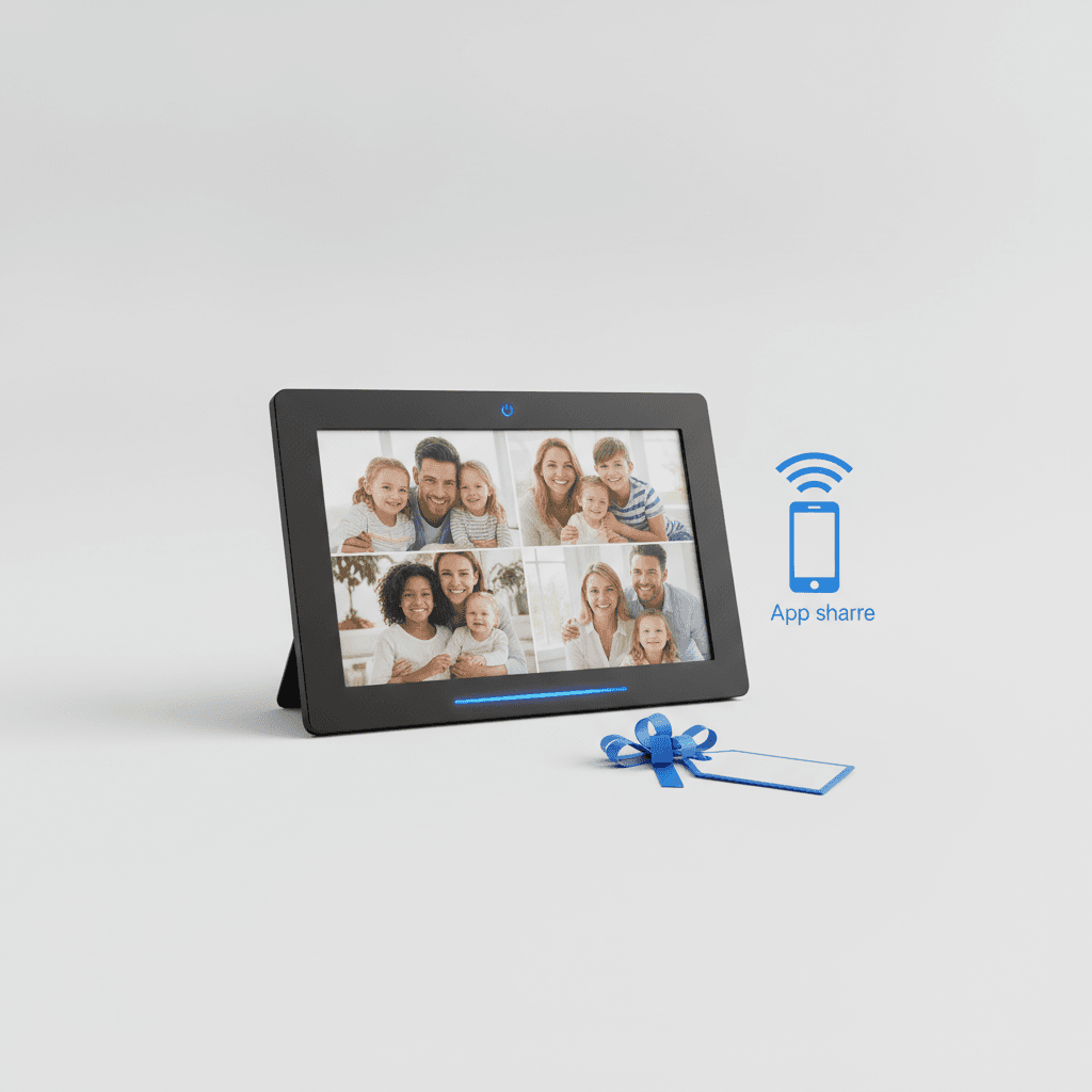 Cadre Photo Numérique WiFi 10" — Partage par App