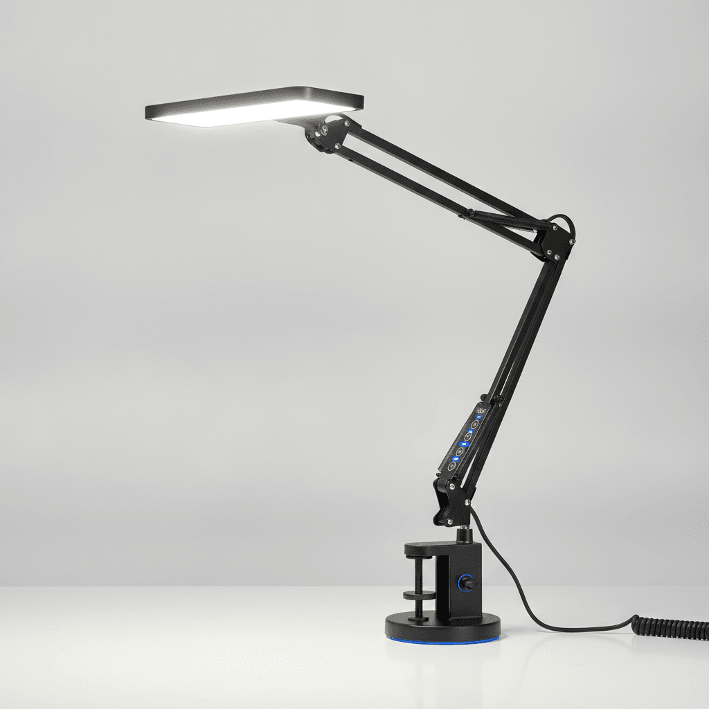 Lampe de Bureau Architecte LED — Pince & Port USB - Image 1