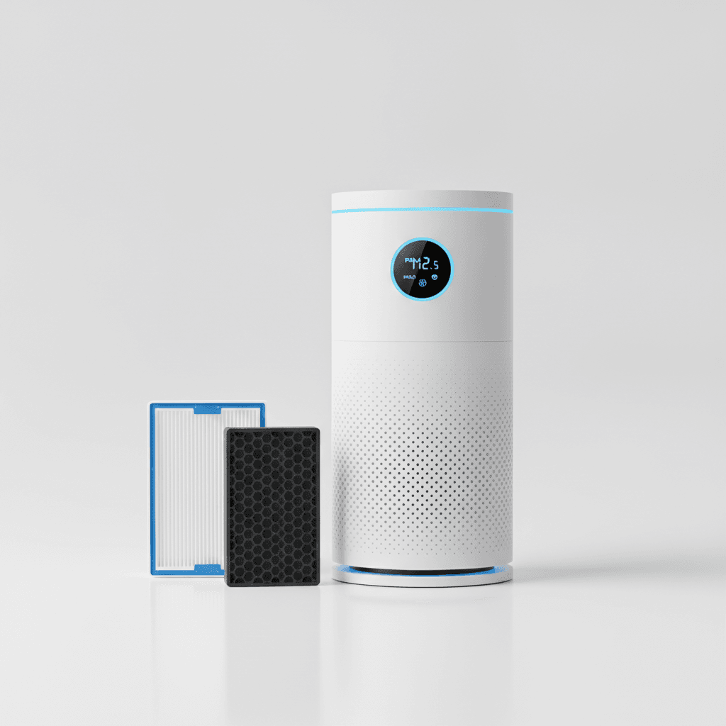 Purificateur d'Air HEPA H13 + Charbon Actif — 60m²